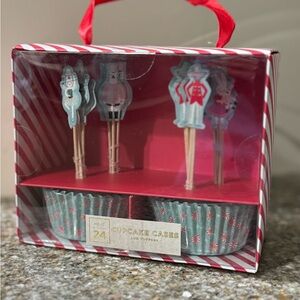 Nut Cracker Cupcake liners and toppers